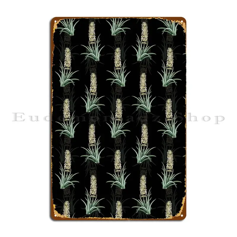 

Floral Snake Plant Pattern Metal Signs Bar Design Vintage Printing Club Tin Sign Poster