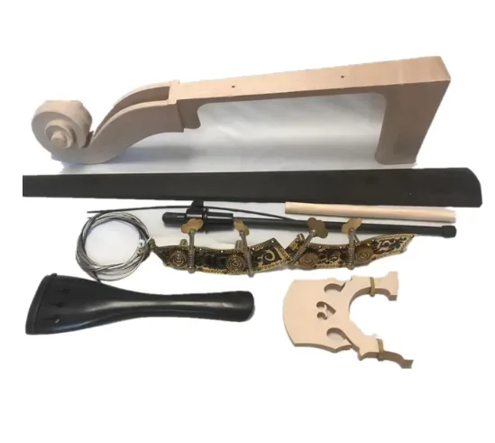 Upright Bass neck head Double 3/4 bass fingerboard bridge tailpiece strings,Germany style pegs part