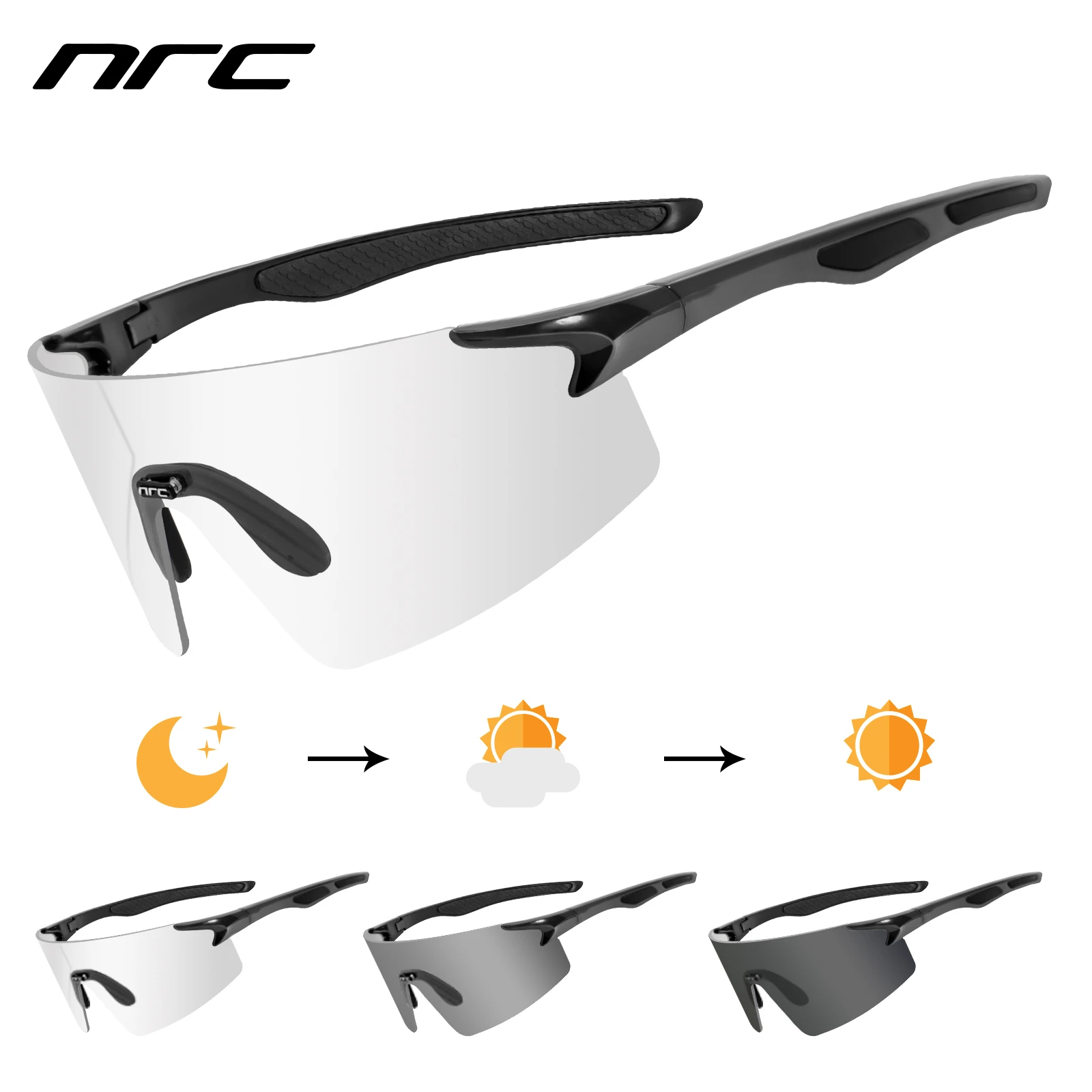 Cycling Glasses Men Women Bicycle Glasses 1 Lens Photochromic Mtb Road