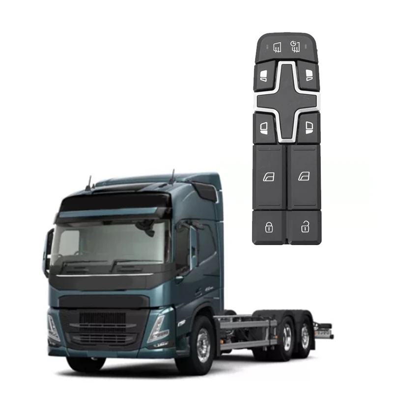 

For Volvo FH FM 1998-2013 TRUCKS Spare Parts Parts Front Left Car Electric Power Window Control Switch Button 22154235