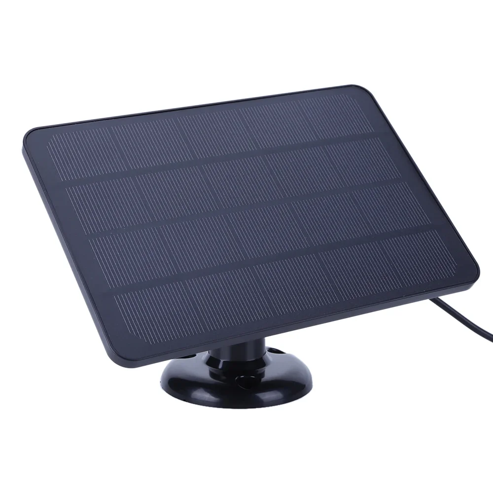 4W 5V Solar Panel Kit Waterproof Adjustable Wall Mount Bracket with 9.8FT Charging Cable for Ring Stick Up&Spotlight Camera