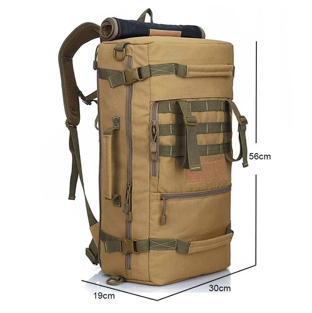 Outdoor 50L Hiking Backpack Men Tactical Backpack Waterproof Trekking