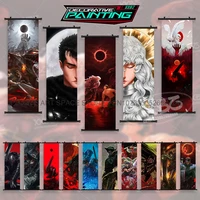 Dark Fantasy Anime Berserk Poster Canvas Print Hanging Painting Griffith Figures Wall Art Scrolls Picture Home Decoration Mural