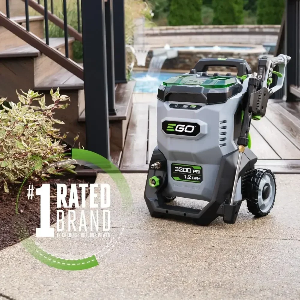 HPW3204-2 3200 PSI 56-Volt Lithium-ion Cordless Pressure Washer 2 6.0Ah Batteries 320W Charger Included