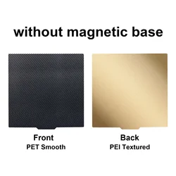 Enhanced PEI Textured Magnetic Build Plate for 3D Printers, 300x300mm, Easy Removal and Durable Spring Steel Surface (No Magnetic Base)