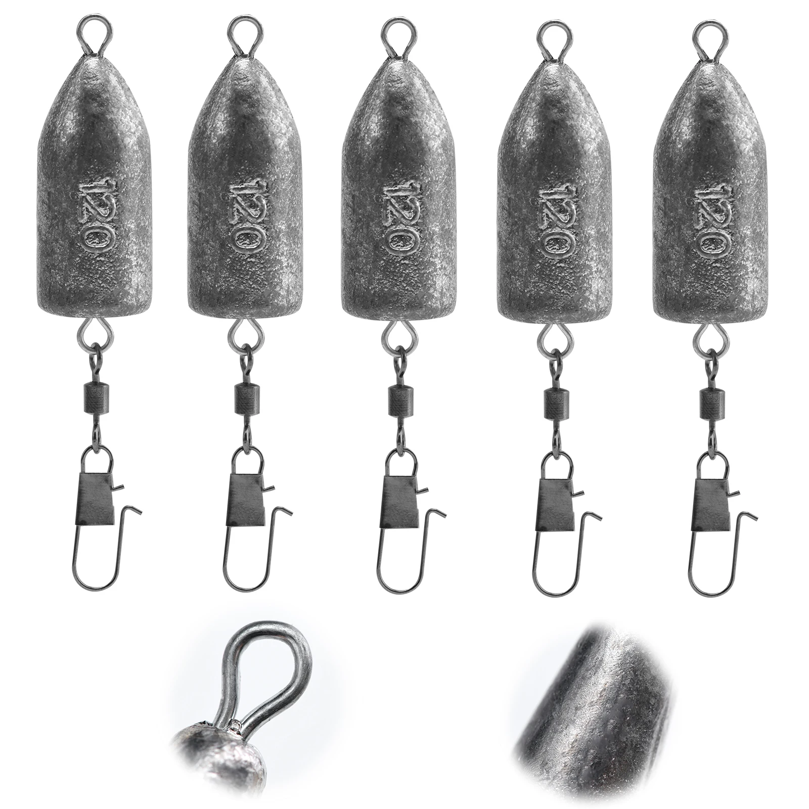 Fishing Sinkers Snap Sinkers Trolling Sinker Snap Weights Inline