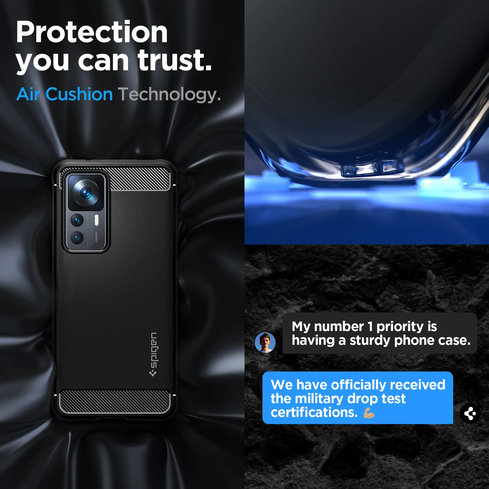 Spigen Rugged Armor Case for Xiaomi 12T / 12T Pro _ - AliExpress Mobile