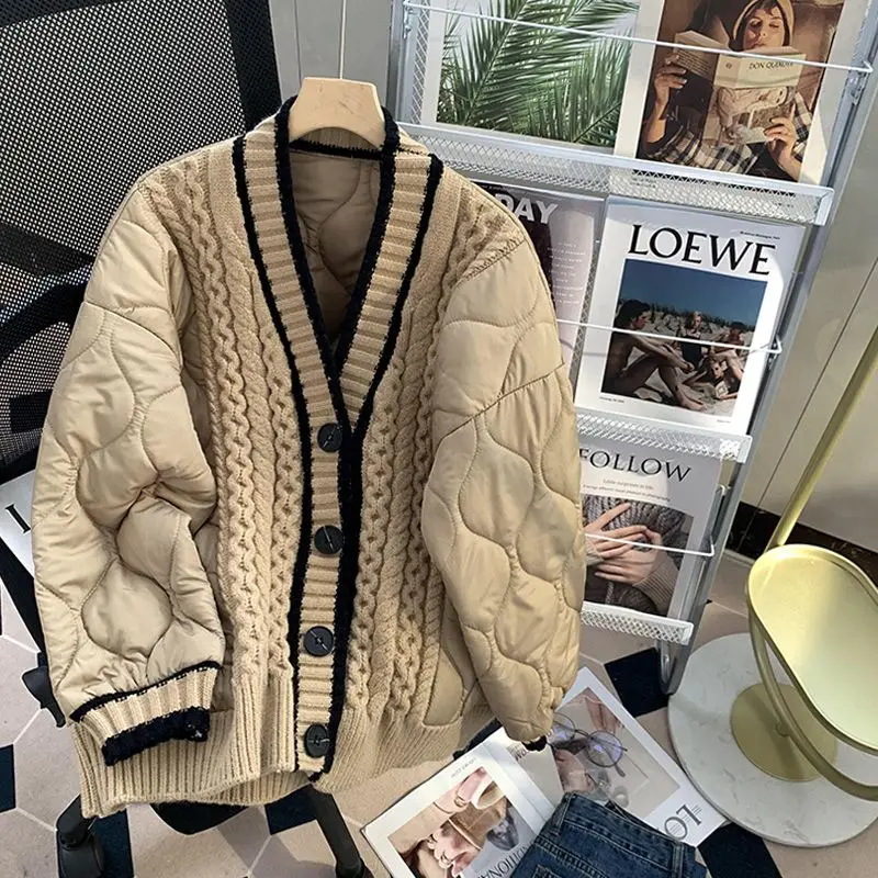 

Oversize Fat Mm200kg Slouchy Sweater Women's Cardigan Autumn New Heavy Loose Knit Coat Women