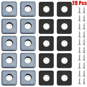 20pcs Furniture Slider Pads Gliders Table Chair Leg Mat Carpet Floor Protector Anti-abrasion Heavy Duty Furniture Sliding Pad