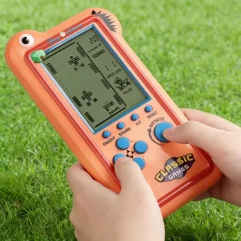 Nuovo modello di console di gioco per bambini a grande schermo - Console di gioco Tetris - Giocattolo puzzle classico