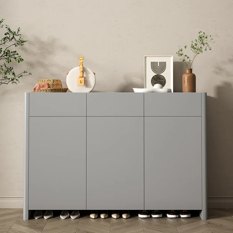 

Дизайнерские строгие минималистичные серые полки, шкафы для хранения обуви, скандинавский демонстрационный шкаф, мебель для дома HD50XG