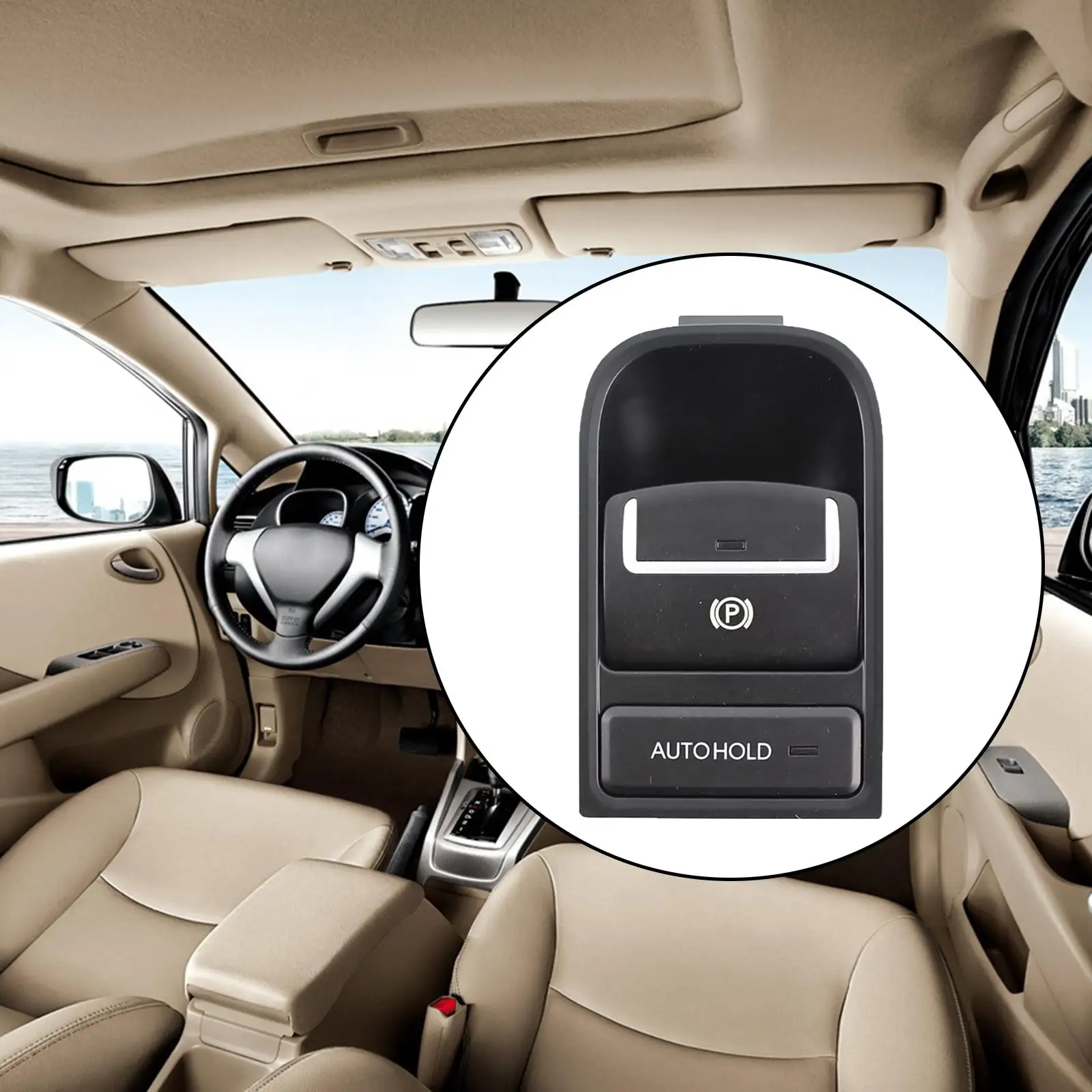 Electronic Auto Hand Brake Button Car Accessories 100mm Fit
