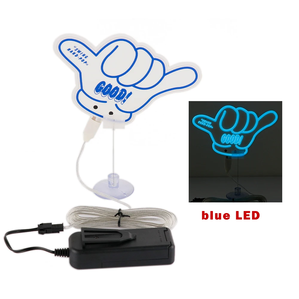 Swing Hand Pop Glow Panel Electric Marker Lamp LED Decoration