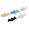 5PCS Stainless Steel Bat Blank Pendants Metal Polished Dangle Animal ID Charms for DIY Halloween Party Jewelry Necklace Supplies 2