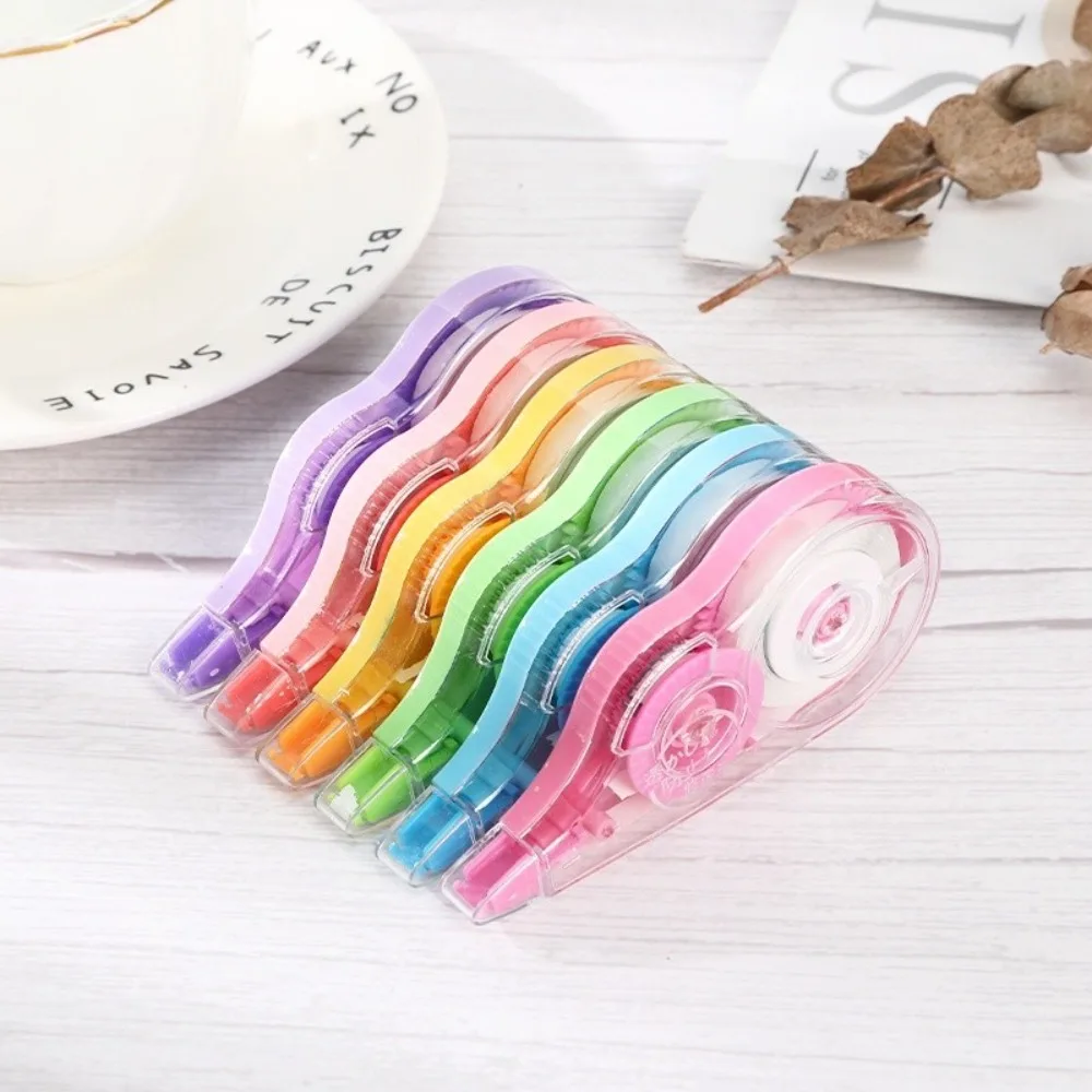 6PCS Durable Candy Color Correction Tape 72M Easy To Cover Modification Tape Strong Covering Smear Corrector, correction tape
