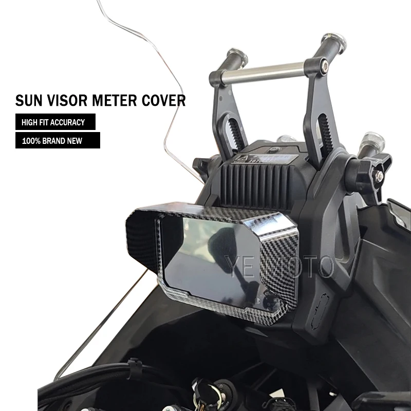 Carbon Black Sun Visor Instrument Hat - Motorcycle Cover Protection