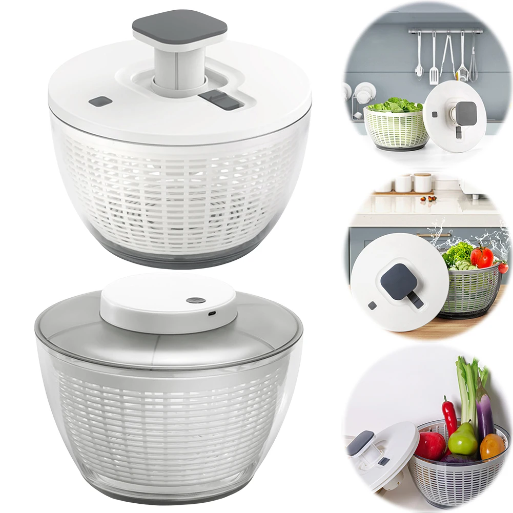 4.5L Vegetable Washer Dryer Multifunctional Vegetable Washing Machine for Draining Fruit