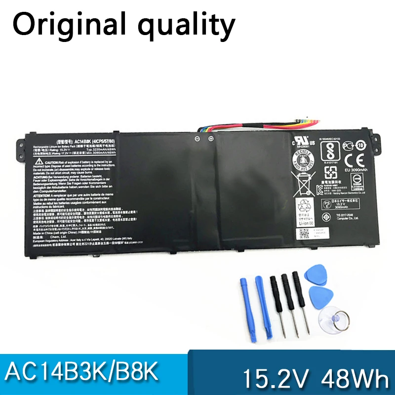 Новый аккумулятор для ноутбука AC14B3K B8K для Acer Aspire V3-371 MS2392 V3-371-55D/51QJ/30FA/52PY TravelMate B115 B116 B117 P236 P238 P276