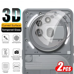 Premium 2-Pack Back Camera Protector with 3D Glass Rear Lens Cover for NothingPhone(3a) (2Pieces)