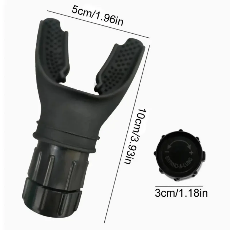 Breathing Exerciser Silicone Portable Throat Adjustable Resistance Breathing Exercise Device