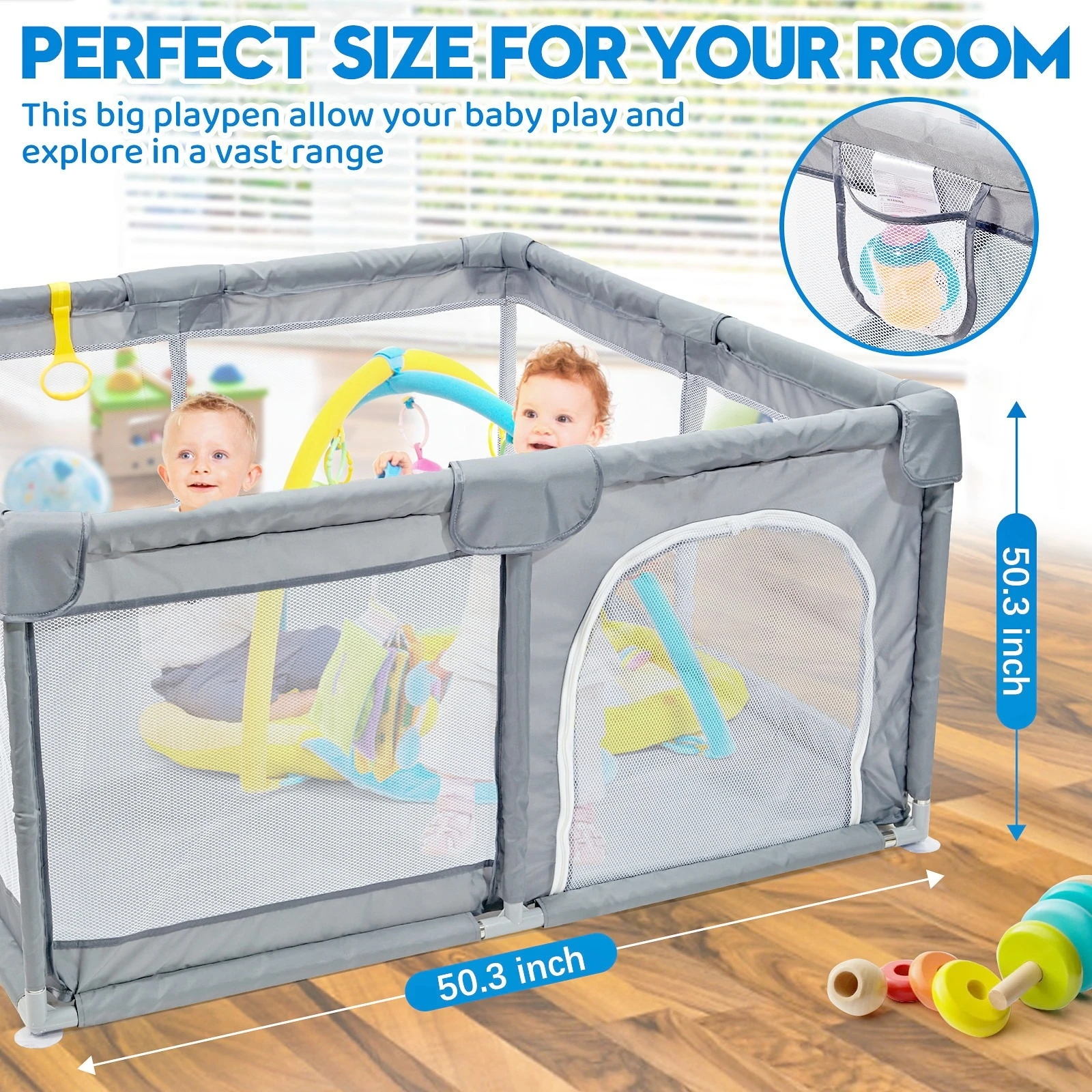 Baby Playpen Baby Safety Barrier Fence Playground Park Babies Protective Barrier Large Playpen for Children