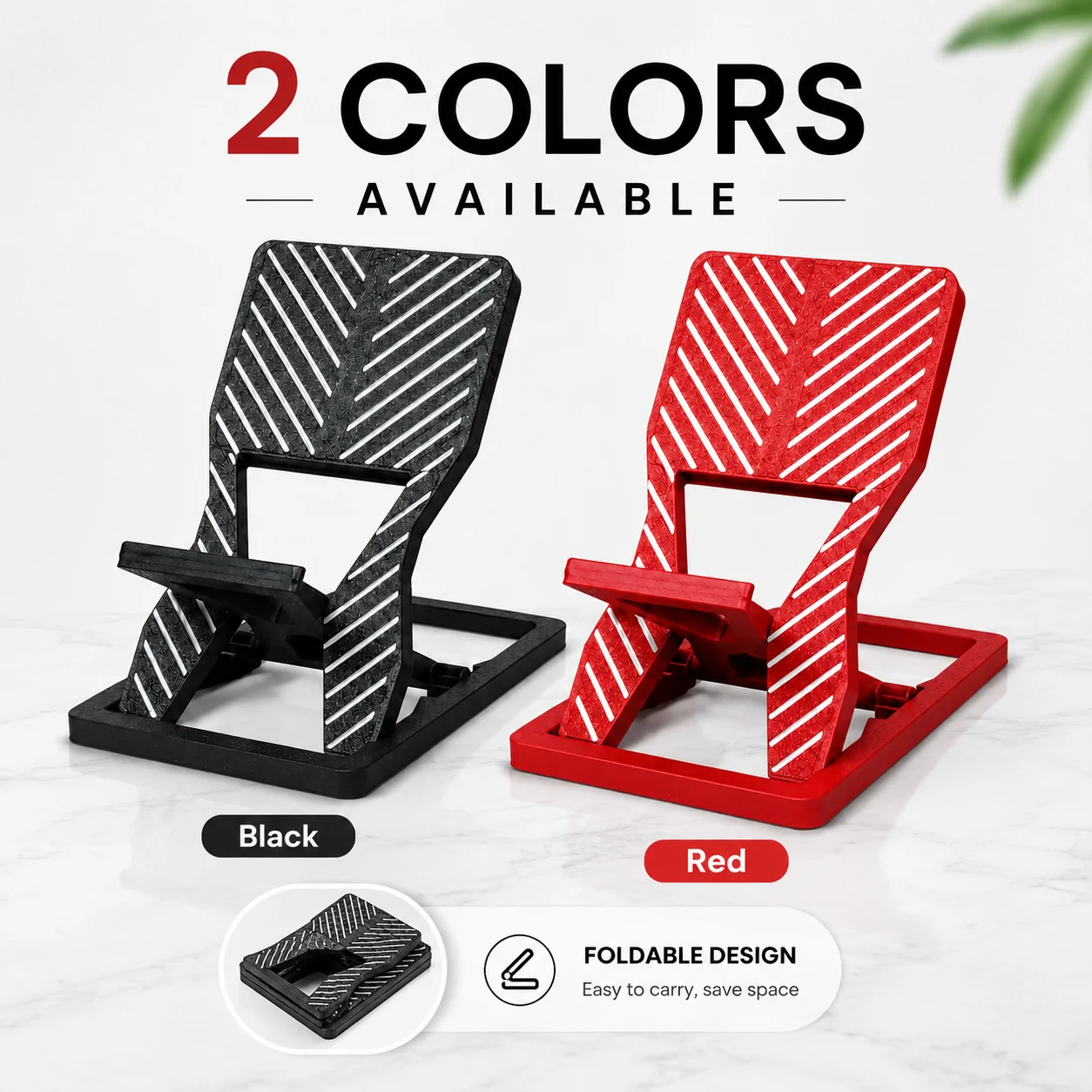 Foldable Portable Stand with Anti-Slip Support
