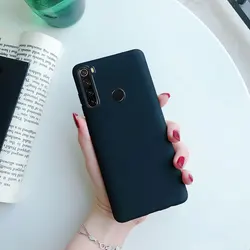 Vibrant Solid Color Silicone Phone Case - Soft Matte TPU Cover for Redmi 5 Plus (Black)