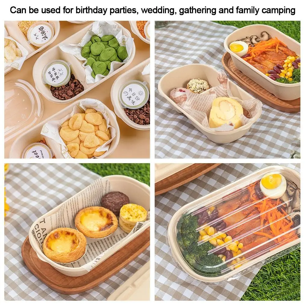 500ml 700ml 850ml 1000ml Disposable Paper Food Containers with Lids, Eco-Friendly Pulp ... - SKU PFCL1051 - UGI Packaging