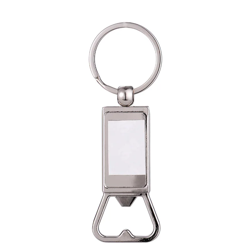 Sublimation Blanks Keychains Metal Bottle Opener Blank Key Rings