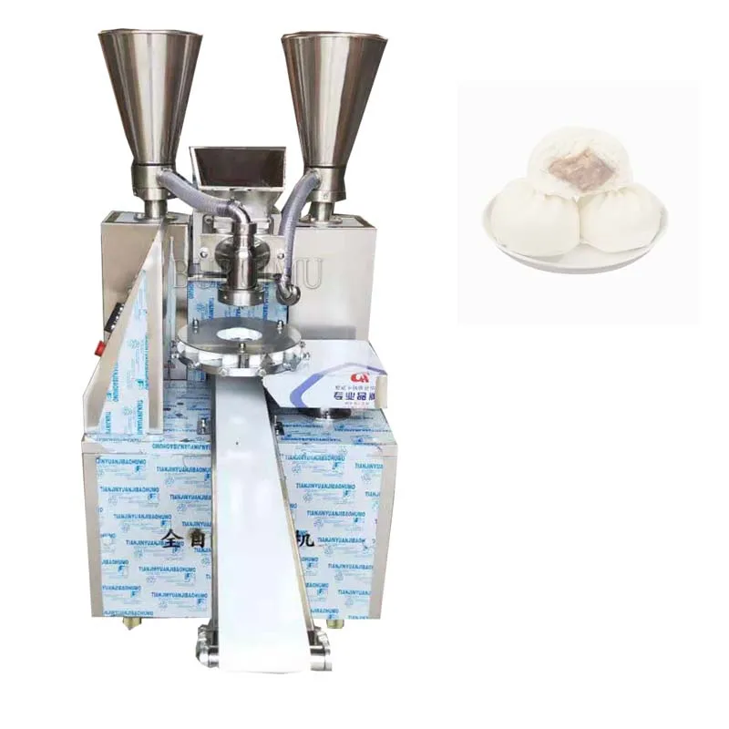 

Stainless Steel Automatic Steamed Stuffed Bun Machine Commercial Desktop Bun Baozi Filling Machine Momo Making Machinery
