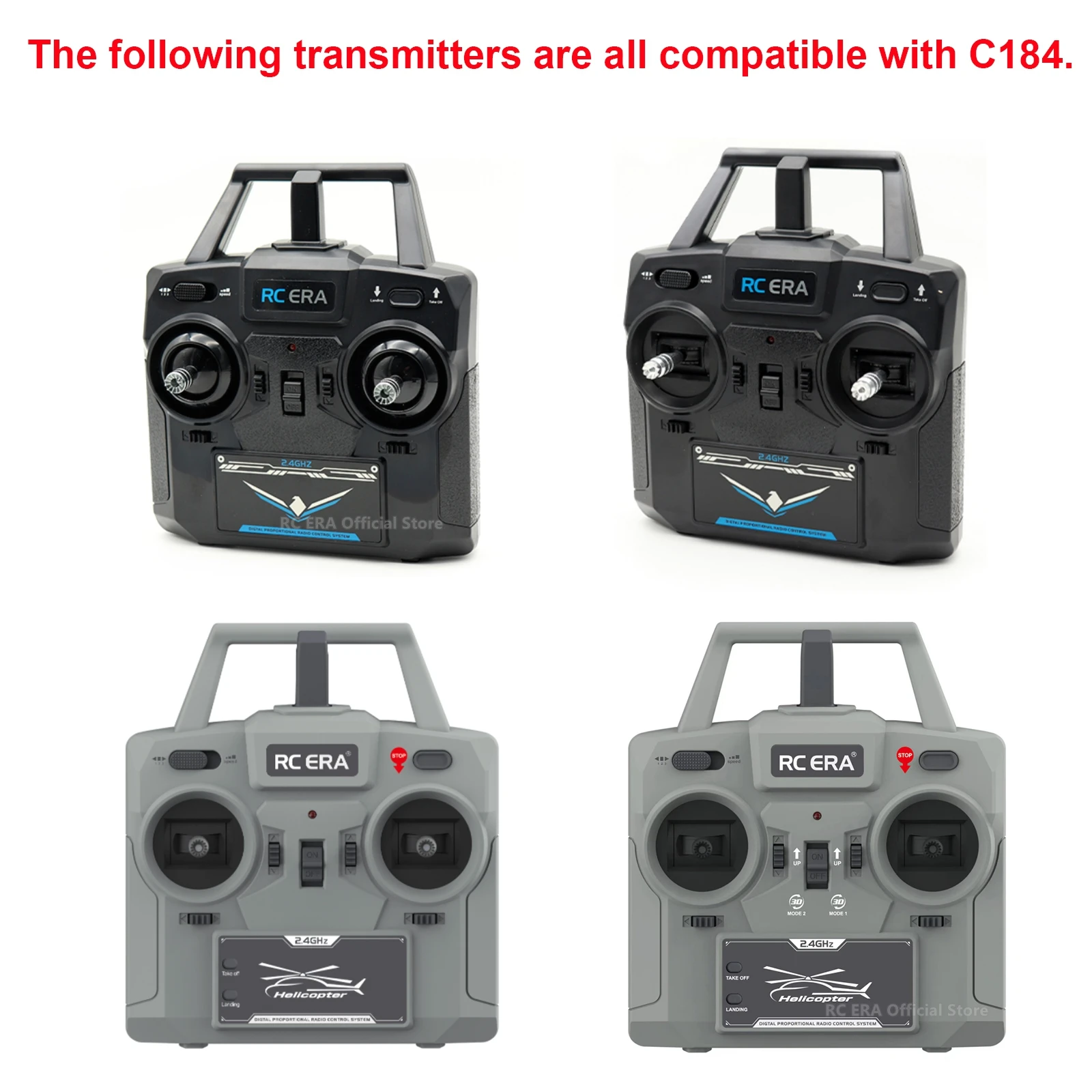 RC ERA C184 Mini MD500 100 Size Gyro Stabilized Helicopter