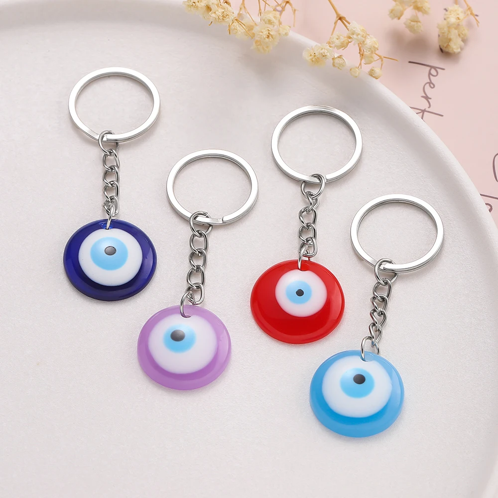 Lucky Eye Glass Protection Keychain Charm