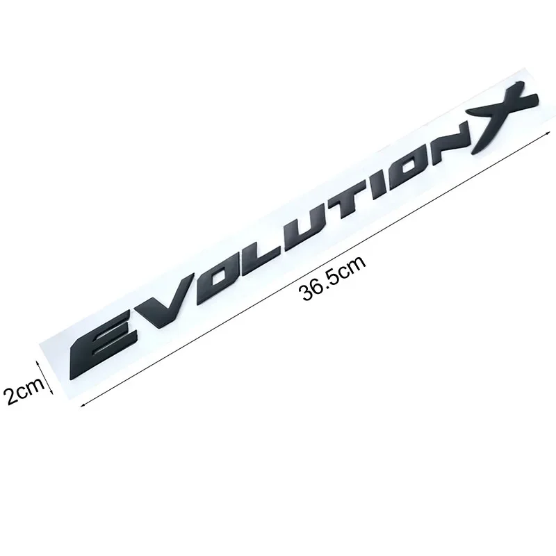 Evolution X ABS Plastic Car Emblem Badge - 3D Trunk Styling Sticker Decal