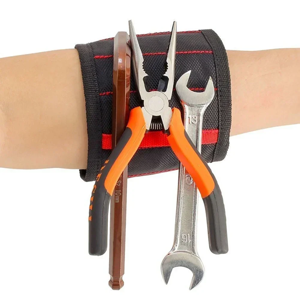 Magnetic Wristband for Holding Screws Nails Drilling Bits Wrist Tool Holder Belts with Strong Magnets Cool Gadgets for Men Women magnetic wristband