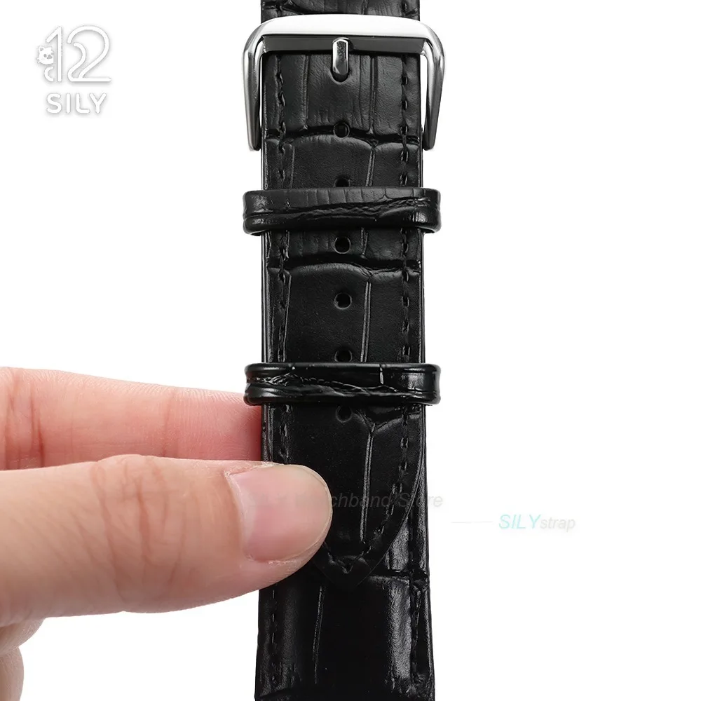 Premium Leather Watchband Keeper Rings - Strap Loop Retainers in Black and Brown (Multiple Sizes Available)