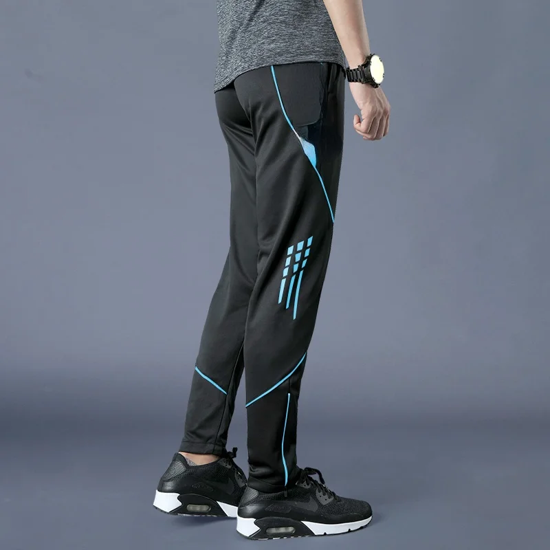 

2022 New Running Pants Men Sports Fooall Training Pants Fooall Pockets Zipper Women Gym Fitness Jogging Pants Legging Pants