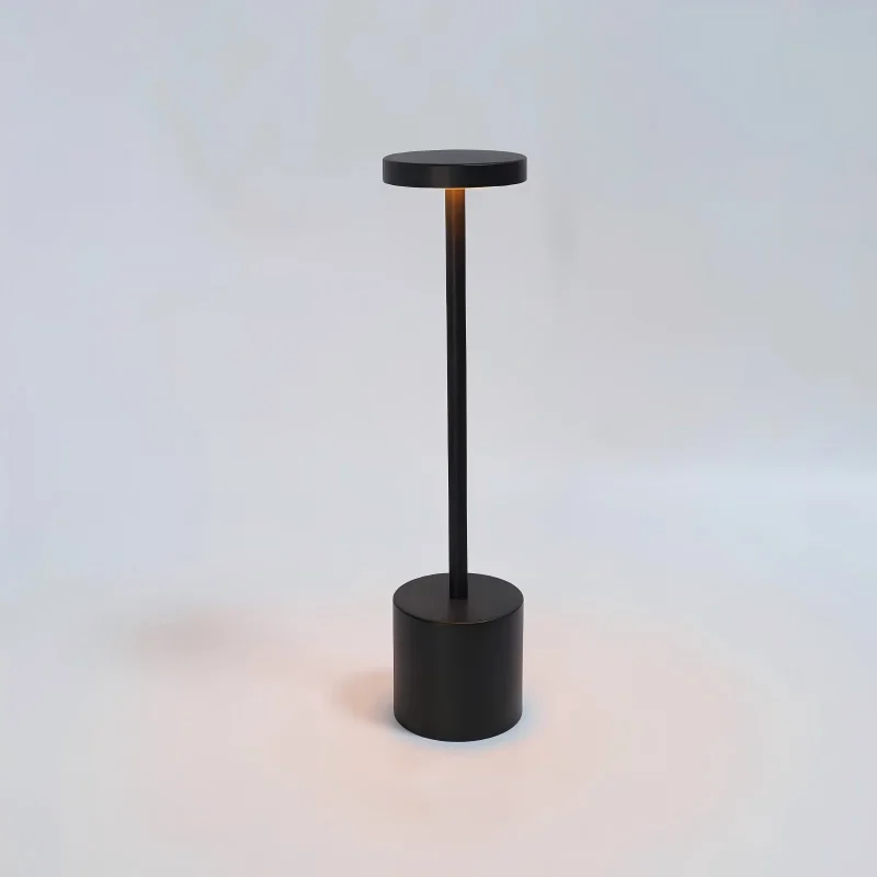 Classic USB Rechargeable Stepless Dimming Touch Lamp with 3-Color Options for Bedside or Decorative Use