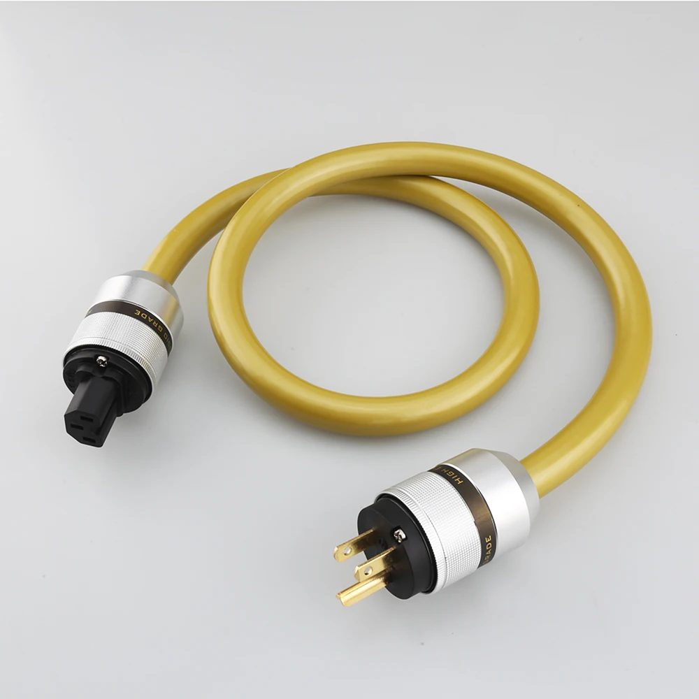Hot Sale Van Den Hul M.C  7Cores Silver Plated Schuko Power Cable Eur Power Plug Hifi Power Cord Cable For Dvd Cd Amp