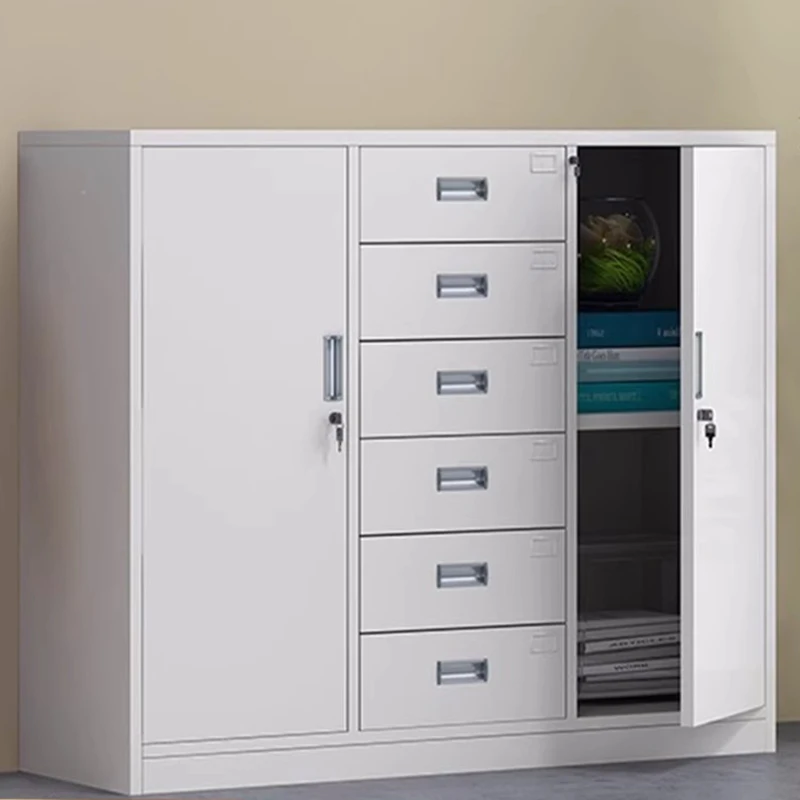 Kitchen Filing Living Room Cabinet Modern Garage Metal Medicine Office Cabinet Locker Storage Bureau Travail Meuble Furniture