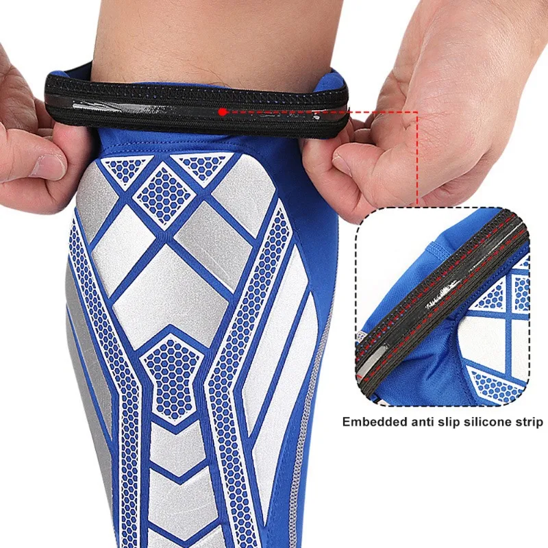 Soccer Shin Guards 1Pcs for Men and Women Mini Shin Guard for Football Basketball Leg Sleeves with EVA Running Cycling shin guard pads soccer shin guards