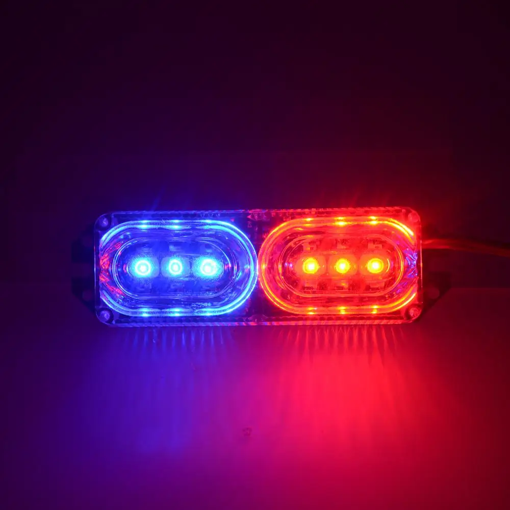 Motorcycle Strobe Tail Light High Power 6 LED DRL Brake Light 12V Car Flash Strobe Police