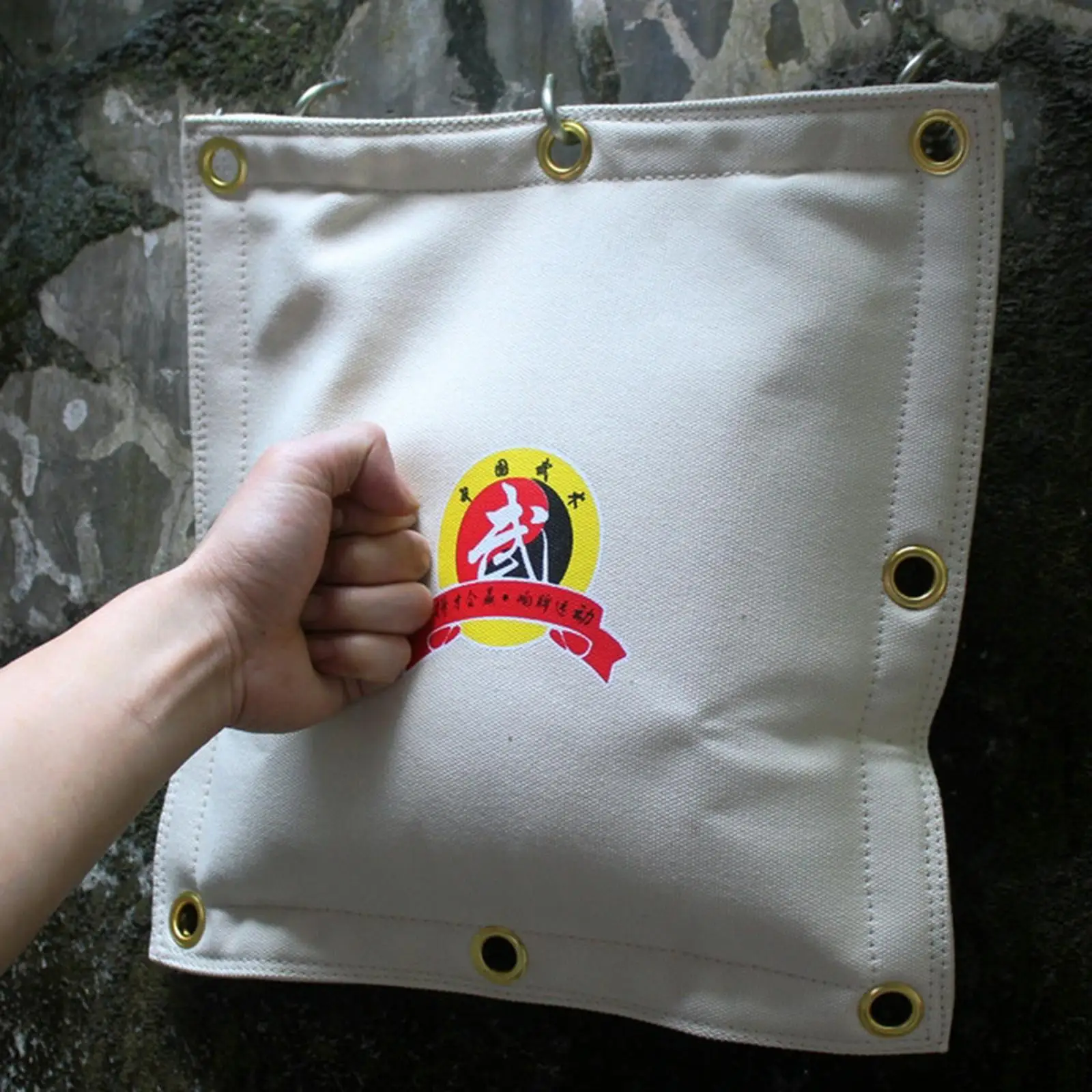 Wall Sandbag Fore Arm Workouts with Stainless Ring for Backyard