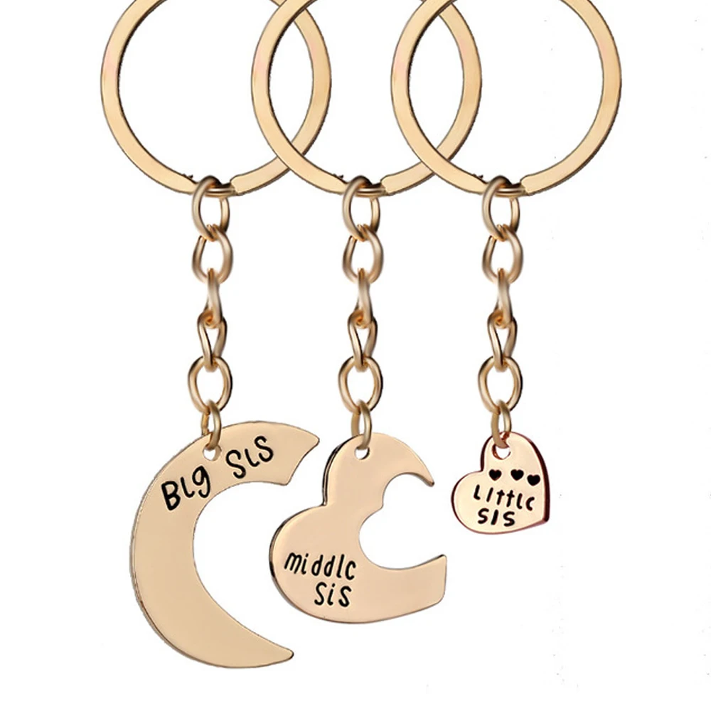 Set di collane da condividere, collane per sorelle, collane per madre e figlia, collana BFF, set da 2, 3, 4 / oro riempito 14k, argento sterling / LN190 - Italia