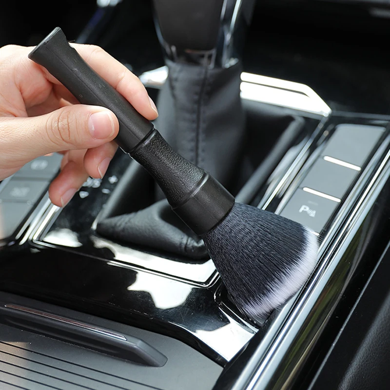 Car Detailing Brush Super Soft Auto Interior Detail Brush With Synthetic Bristles Car Dash Duster Brush Accessories 3