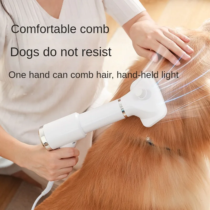 

2-in-1 Multi-functional Pet Hair Dryer Comb Cat Hair Comb Large Wind Removal Comb Electric Hot Air Comb