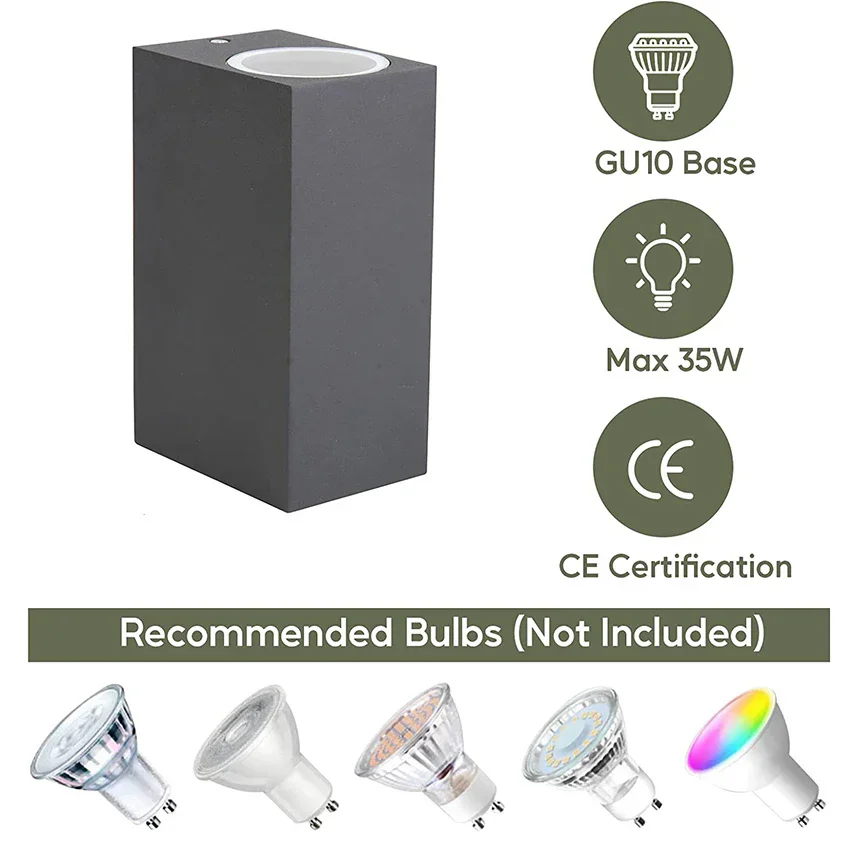 รูปสินค้า โคมไฟติดผนัง LED กันน้ำ กลางแจ้ง ระเบียง สวน ตกแต่งบ้าน