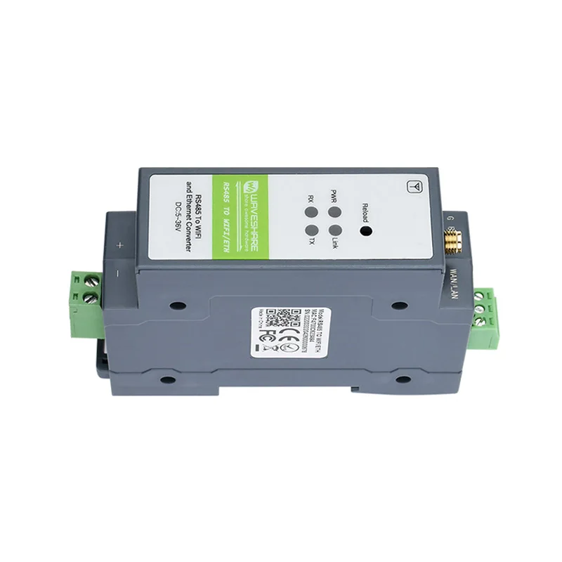 Servidor Serial de Montagem em Trilho Modbus Mqtt Gateway Módulo Rs485 para Wi-fi Ethernet - Imagem 5