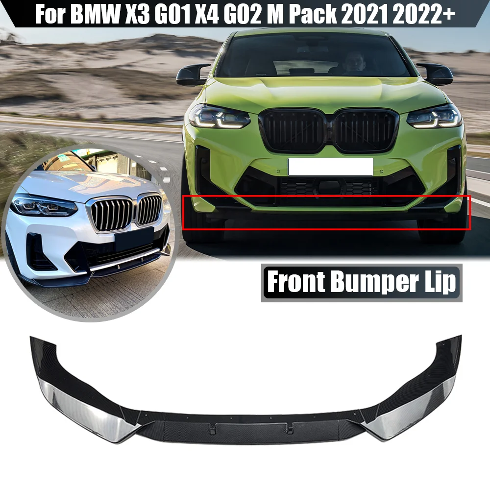 3PCS Car Front Bumper Lip Body Kit Spoiler Diffuser Splitter Lip Protector Cover For BMW X3 G01