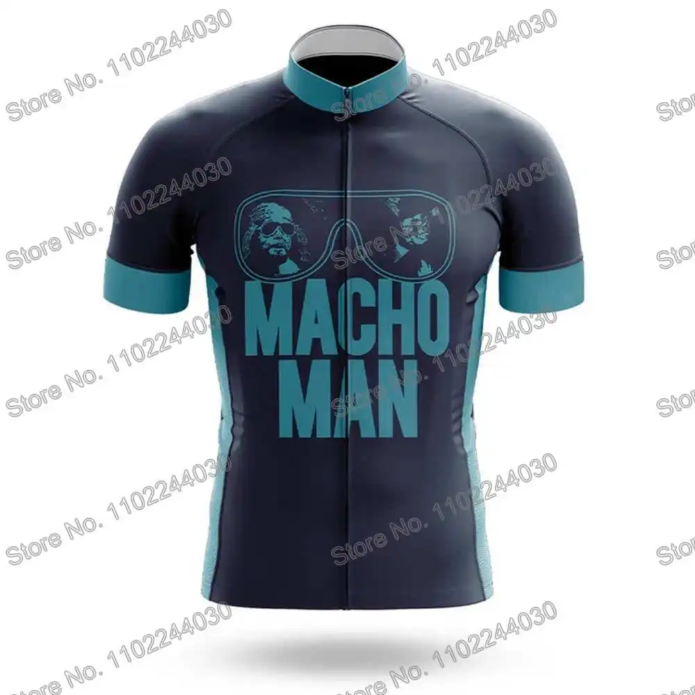 Macho Man Cycling Clothing Summer Cycling Jersey Men's Set Road Bike Shirt Suit Short Sleeve MTB Women Bicycle Bib Shorts
