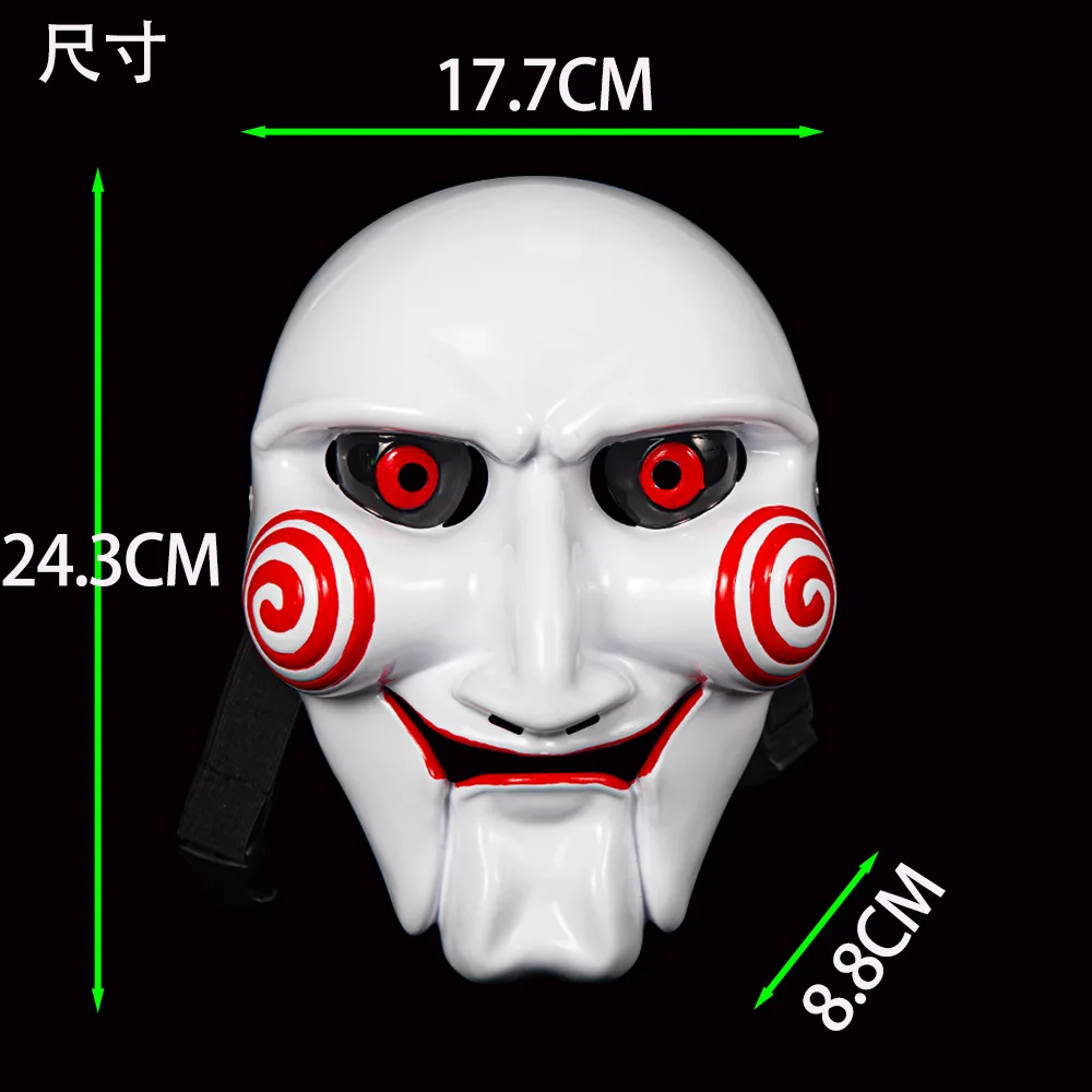 Chainsaw-Themed PVC Horror Mask for Halloween and Cosplay Events